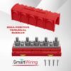 Positive Power Distribution Busbar 250A 120mm M6 Bolt Terminals with Cover