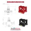 SmartWiring Busbar 400A Dimensions