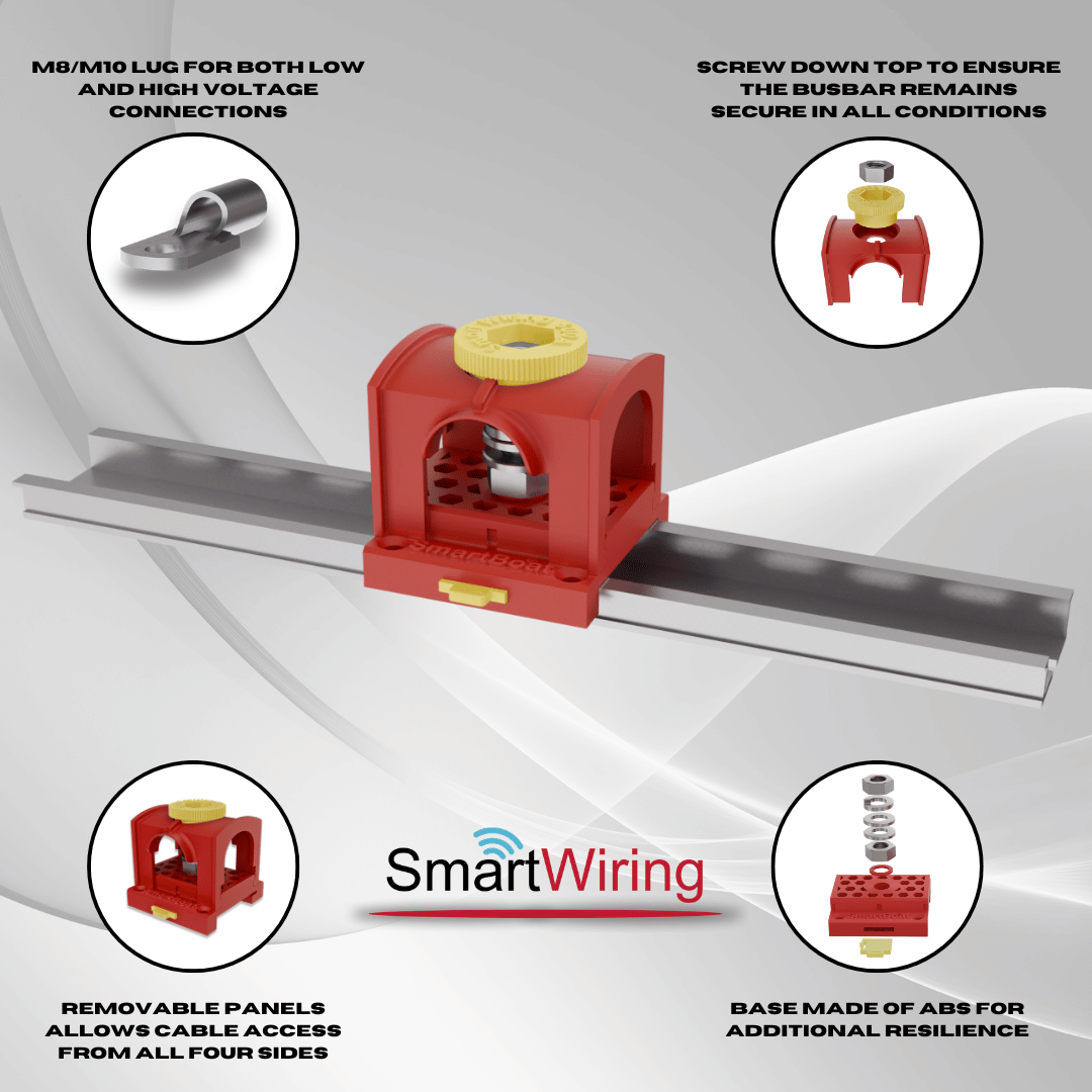 panel 8 (4) Busbar 400A with M8 Stud Terminal